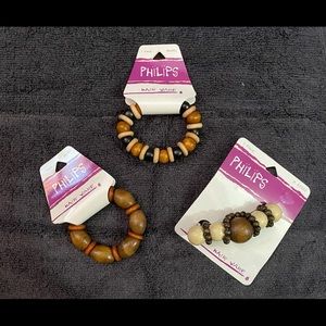 Wooden hair accessories